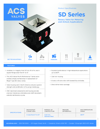 SD Series - Spec Sheet