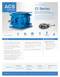 CI Series: Rotary Valves for Metering, Feeding, and Airlock Applications