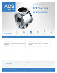 FT Series - Spec Sheet