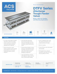 Discharge Trough Feeder Valve (DTFV) Series - Spec Sheet