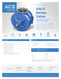 AN-X Valve Spec Sheet