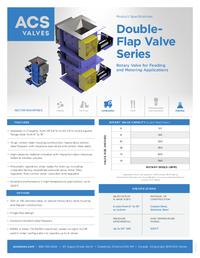 Double-Flap Valve Series - Spec Sheet